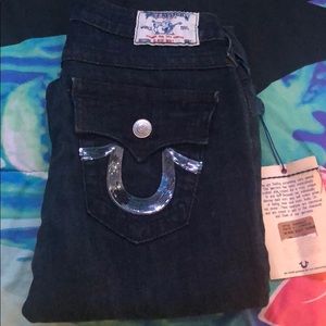 True Religion Jeans High Rise Boot w/ Sequin